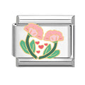 Carnation Hearts Charm